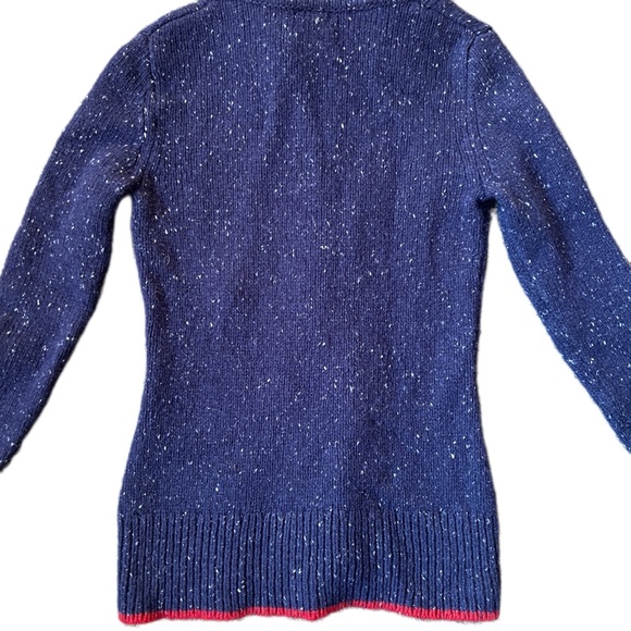 PATAGONIA Ranchito Hoody Navy Speckled Wool Pullover Sweater size Medium - Picture 5 of 9